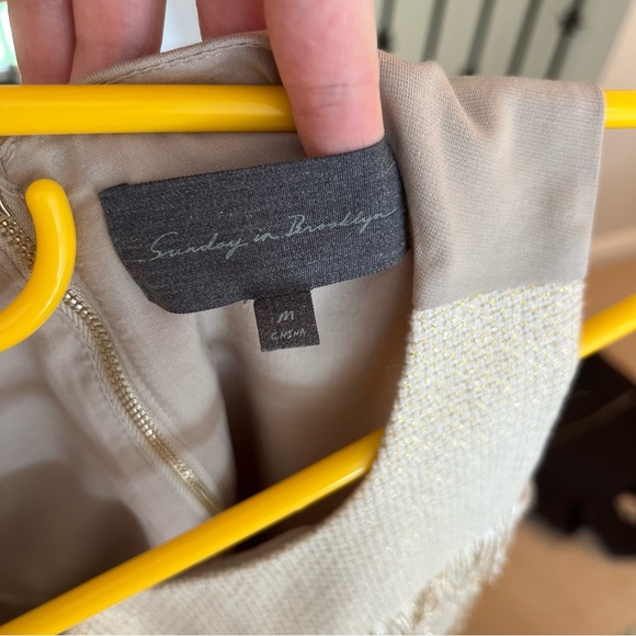 Anthropologie gold fringe tank - Picture 3 of 5